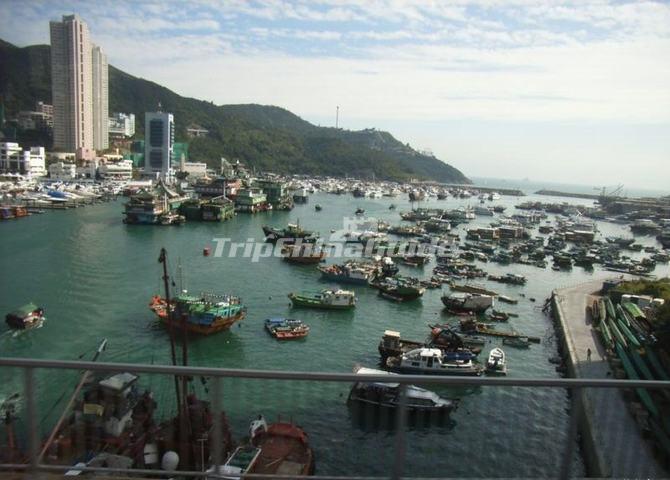 Aberdeen Floating Village Landscape Hong Kong