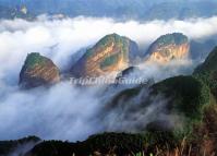 Sea of Clouds at Bajiaozhai Geography Park 