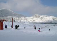 Beijing Snow World Ski Resort in Winter