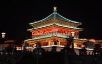 A Night View Of The Xi'an Bell Tower