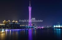 Canton Tower Charming Night Scene Guangzhou