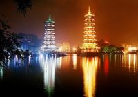 Beautiful Central Lakes Night View Guilin