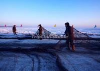 The Fishermen Fishing on Ice 