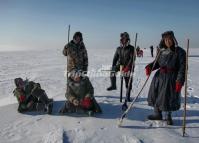 The Fishermen in Chagan Lake