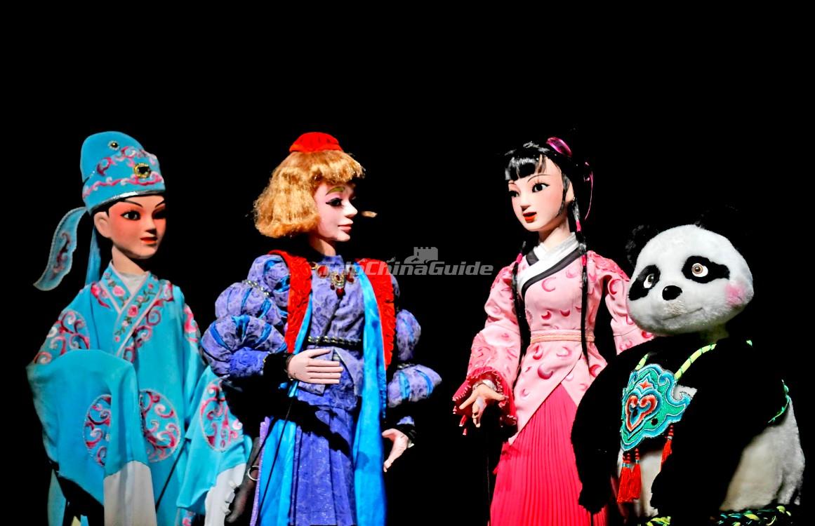 Chengdu China  Puppets Shadow