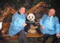 Gerhard Fritz Kurt Schroder and Chengdu Panda