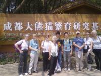 Tourists Visit Chengdu Research Base of Giant Panda Breeding