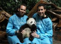 Holding A Panda in Chengdu China