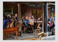 Chengdu Busy Teahouses