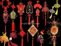 Example of the Different Colors and Designs Used Chinese Knots