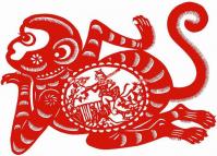 Chinese Paper Cutting Monkey