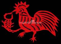 Chinese Paper Cutting Rooster