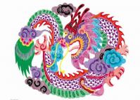 Chinese Paper Cutting Dragon