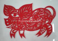 Chinese Paper Cutting Pig