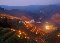 Dazhai Village at Night Longsheng 
