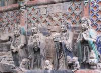 Figure of Buddha Sculpture at Dazu Rock Carvings China