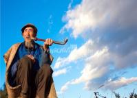 An Old Man Living at Red Land Kunming 