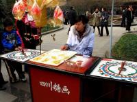 A Sugar Pictures Stall in Chengdu 