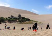 Attractive Dunhuang Crescent Lake Gansu