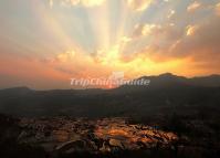 Sunrise and Rice Terraces at Yuanyang Duoyishu Village