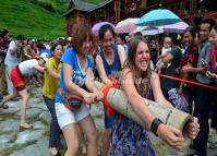 Activity at Dying Garments Festival Longsheng 