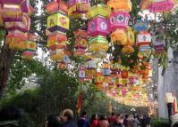 The Lanterns in Chengdu Grand Temple Fair 