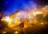 The Huanglongxi Fire Dragon Festival in Chengdu China