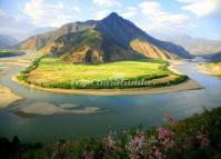 Beautiful First Bend of the Yangtze River Lijiang 