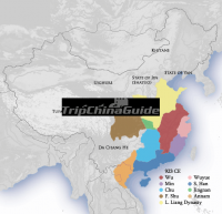 Five Dynasties and Ten Kingdoms English Map