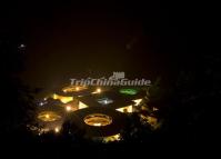 Tianluokeng Earth Buildings at Night