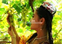 A Uighur Girl at Grape Valley
