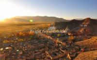 Gyangtse Palkor Chode Monastery Beautiful Scenery Lhasa 