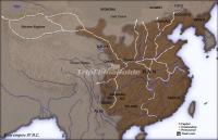 Han Dynasty English Map 87 BC