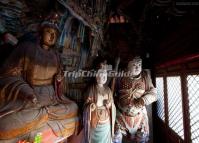 Statues Inside the Shanxi Hanging Monastery