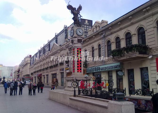 The Giant Thermometer in Harbin Central Street