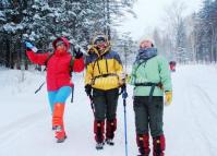 The Winter Hiking Trail in China's Snow Town