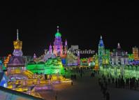 Harbin Ice and Snow World at Night