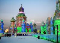 Harbin Ice and Snow World Night Photo