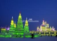 Harbin Ice and Snow World in the Evening