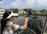 Sketching at Hongcun Village Huangshan 