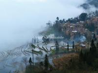 Honghe Hani Rice Terraces in Mist