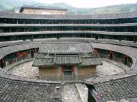 A Tulou Inside in Hongkeng Village, Yongding