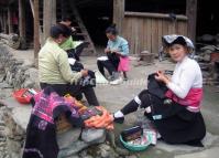 People's Life at Huangluo Yao Village Longsheng