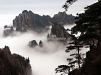 Huangshan Mountain in Fog