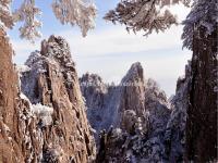 Yellow Mountain in Snow