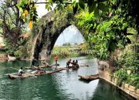 Bamboo Raft at Huangyao Ancient Town