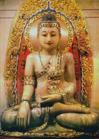 The Sitting Buddha in Shanghai Jade Buddha Temple