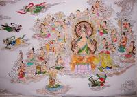 The Beautiful Mural in Shanghai Jade Buddha Temple