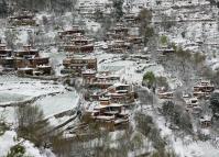 Jiaju Tibetan Village in Snow