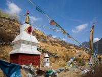 The Buddhist Padoda in Jiaju Tibetan Village